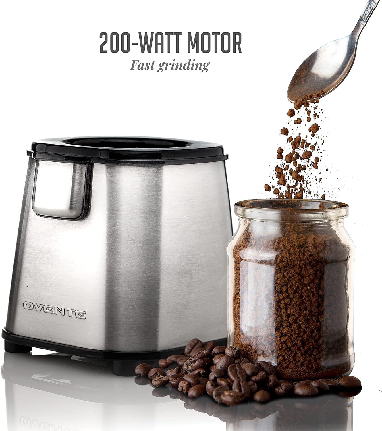 Cuenco de acero inoxidable con 4 cuchillas, 2.1 onzas, accesorio para molinillo fácil de limpiar para molinillo de café CG620, molienda perfecta para granos de café, especias, nueces y más. 5