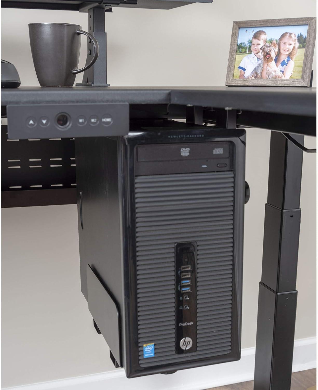 Buy Stand Up Desk Store Adjustable CPU Desktop Computer Tower Holder