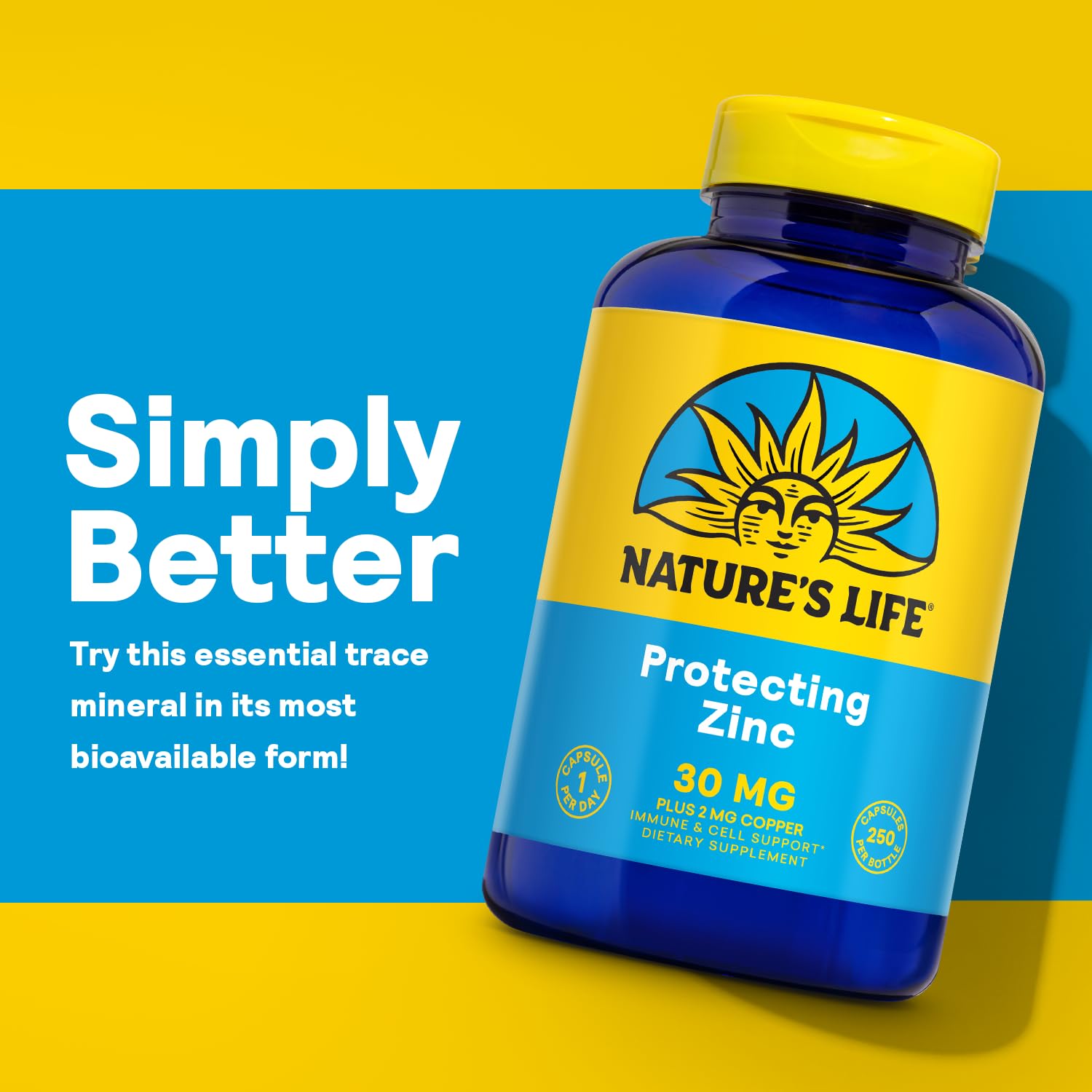 NATURE'S LIFE Zinc Picolinate 30 mg with Copper, 250 Capsules — Amazon image 4
