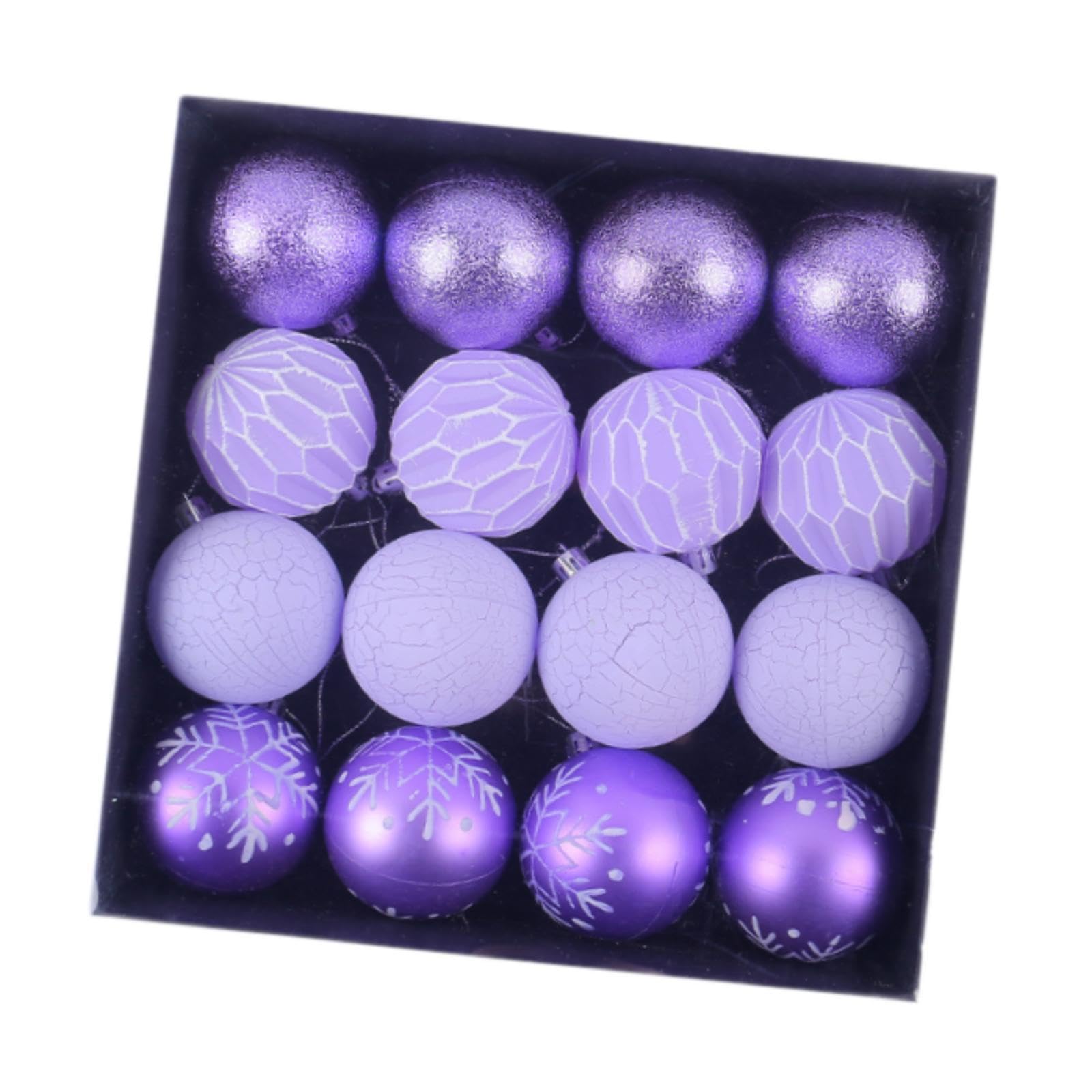 Boules de Noël incassables violettes pour sublimer vos fenêtres et fêtes