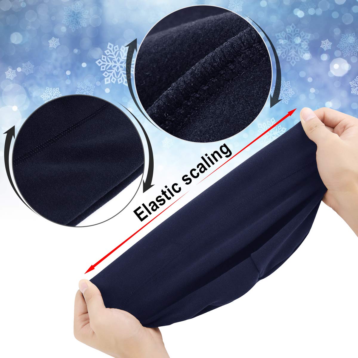 HASAGEI Berretto da Uomo e Donna, Sportivo, in Pile, Termico, Traspirante, per Corsa, Sci, Ciclismo, Snowboard, Arrampicata, Motociclismo, attività all'aperto