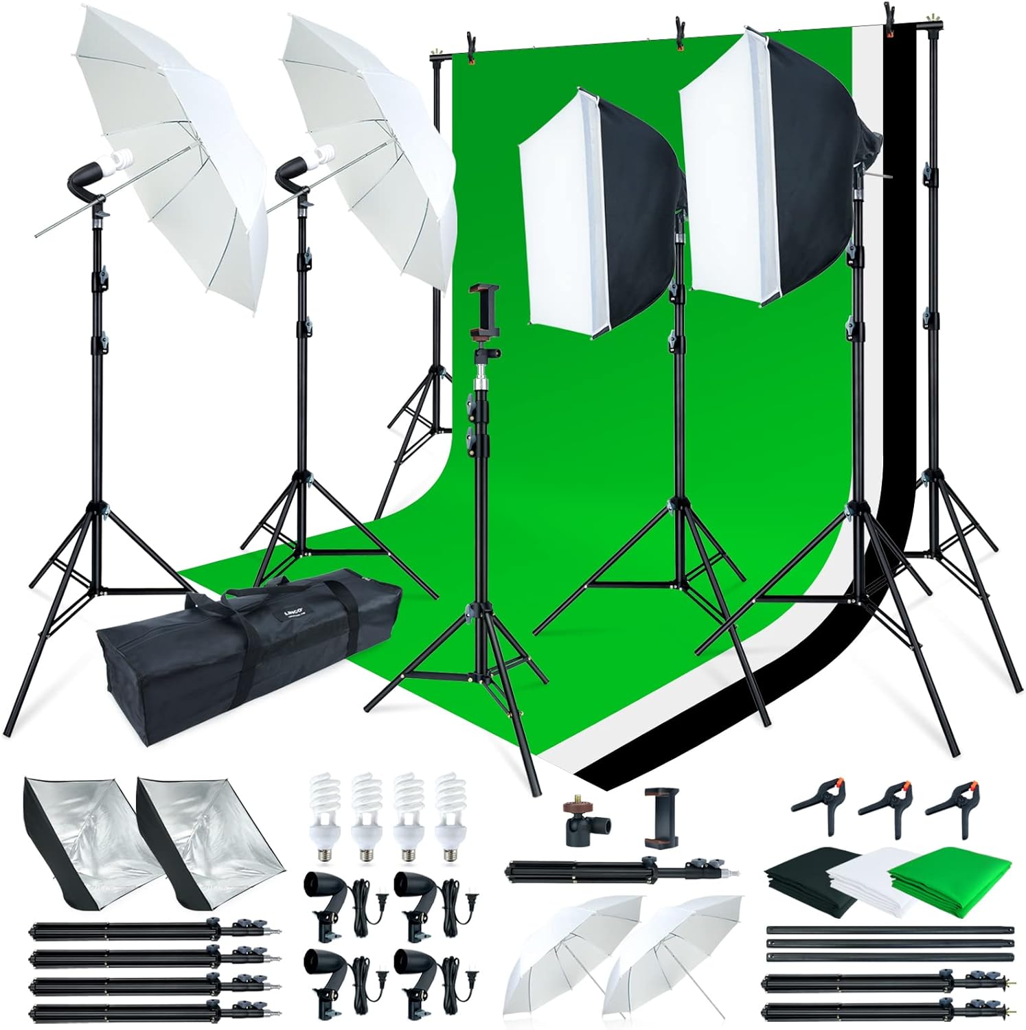Amazon Com Linco Lincostore Photo Video Studio Light Kit Am169 Including 3 Color Backdrops Black White Green Background Screen Electronics Amazon Com Linco Lincostore Photo Video Studio Light Kit Am169 Including 3 Color Backdrops Black White Green Background Screen Electronics