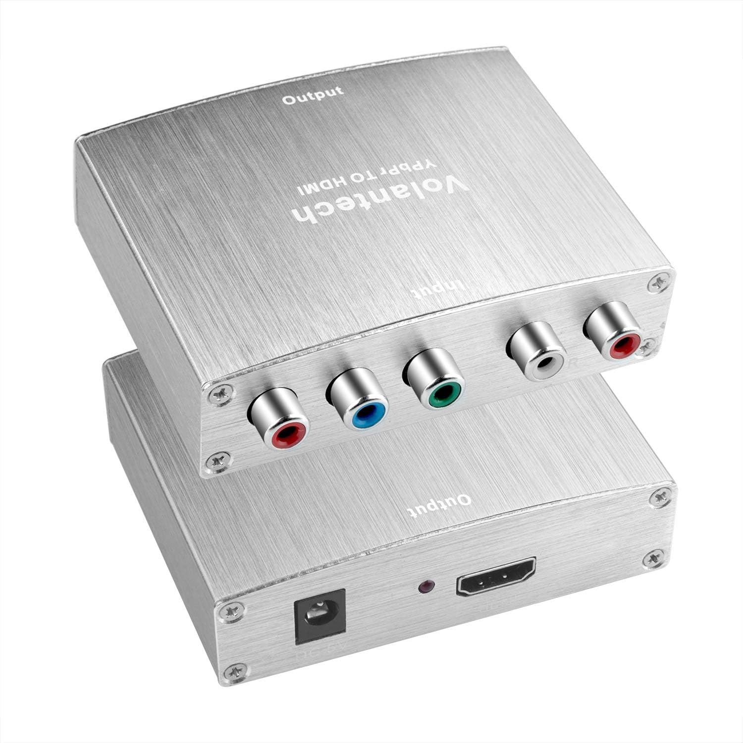 Component to hdmi Converter,5RCA Component RGB YPbPr to HDMI v1.4 HDCP Video Audio Converter Support PS3,DVD,Xbox360 to HDTV,Monitor and Projector