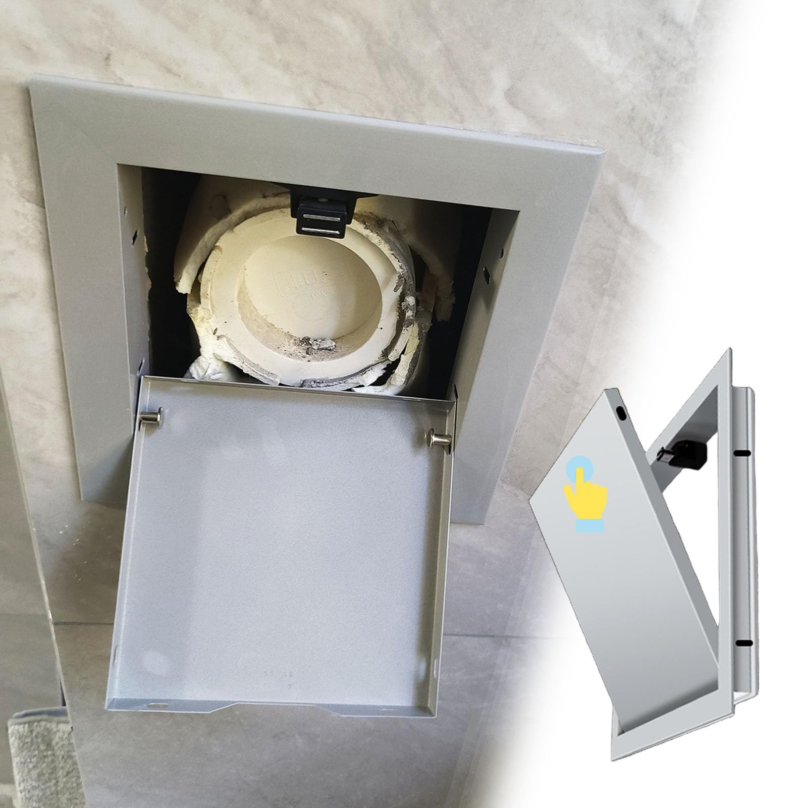 配管検査ハッチ屋根裏アクセスドア、プラスチック壁穴カバー、壁アクセスパネル、一体型デザイン、バックル付き、取り付け簡単、配線、暖房パ  Amazon.co.jp: 点検口 クリック機能付きシャワー配管アクセスパネル、 乾式壁天井用屋根裏アクセスドア、 配線穴隠しカバー ... 配管検査ハッチ屋根裏アクセスドア、プラスチック壁穴カバー、壁アクセスパネル、一体型デザイン、バックル付き、取り付け簡単、配線、暖房パ