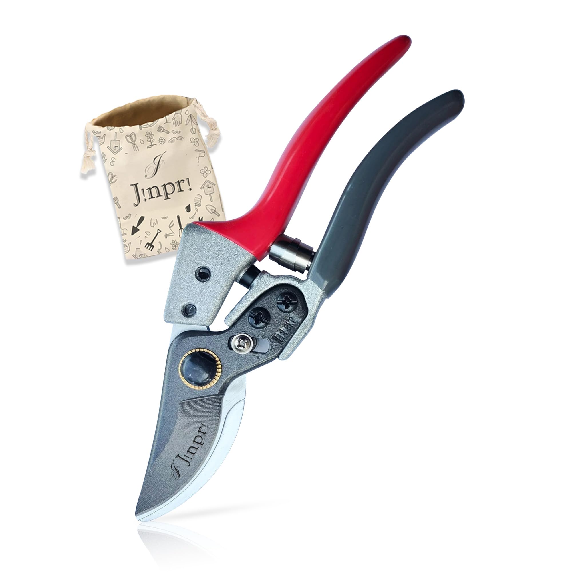 JINPRI Bypass Pruning Shears with SK5 Steel Blades, Stainless Steel Gardening Hand Pruner, Professional Garden Scissors for Trimming Plants, Flowers, and Branches (COMES WITH BAG) (B0D77WSDQP) Amazon Price History, Amazon Price Tracker