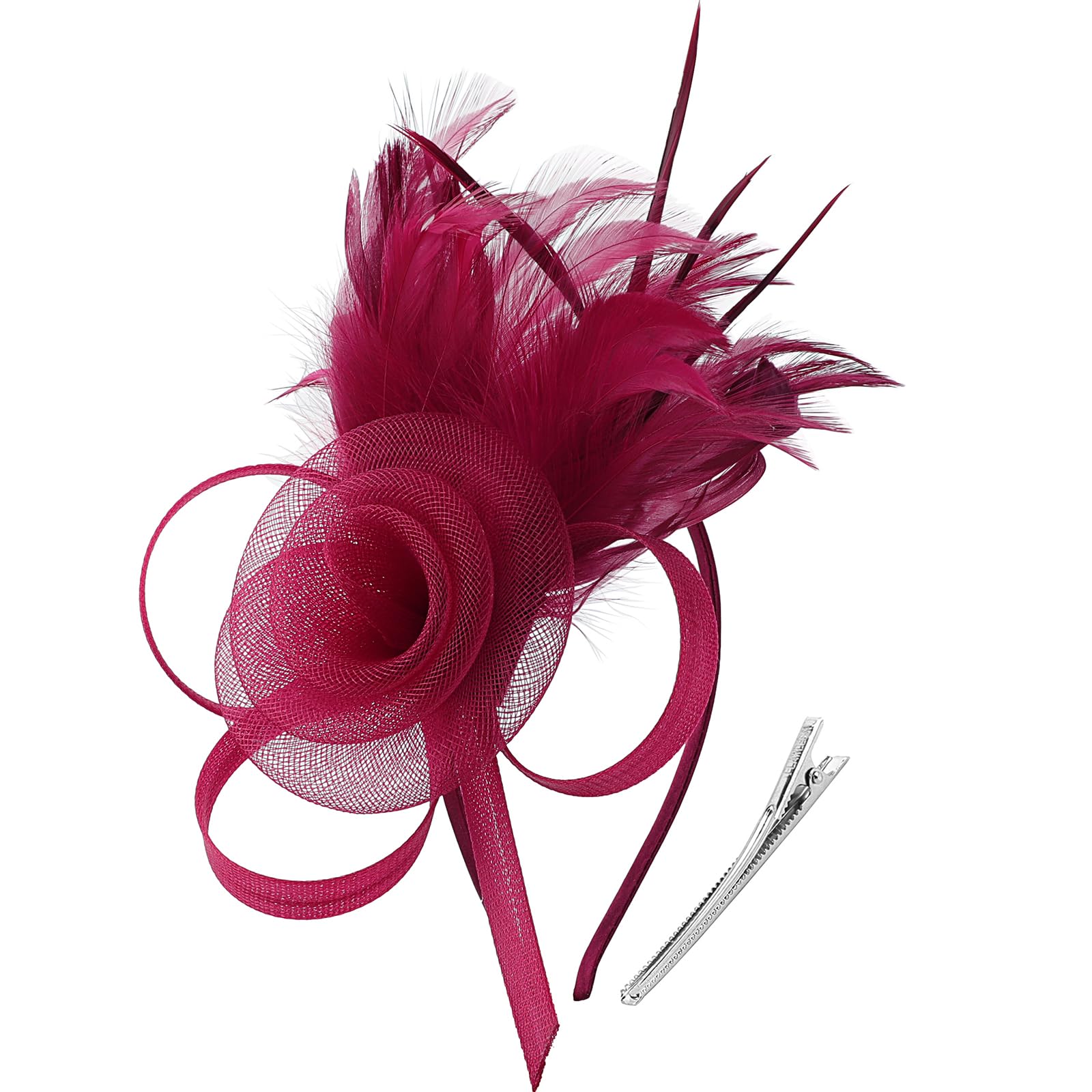 DRESHOW Fascinators Hats for Women Tea Party Fascinator Hats