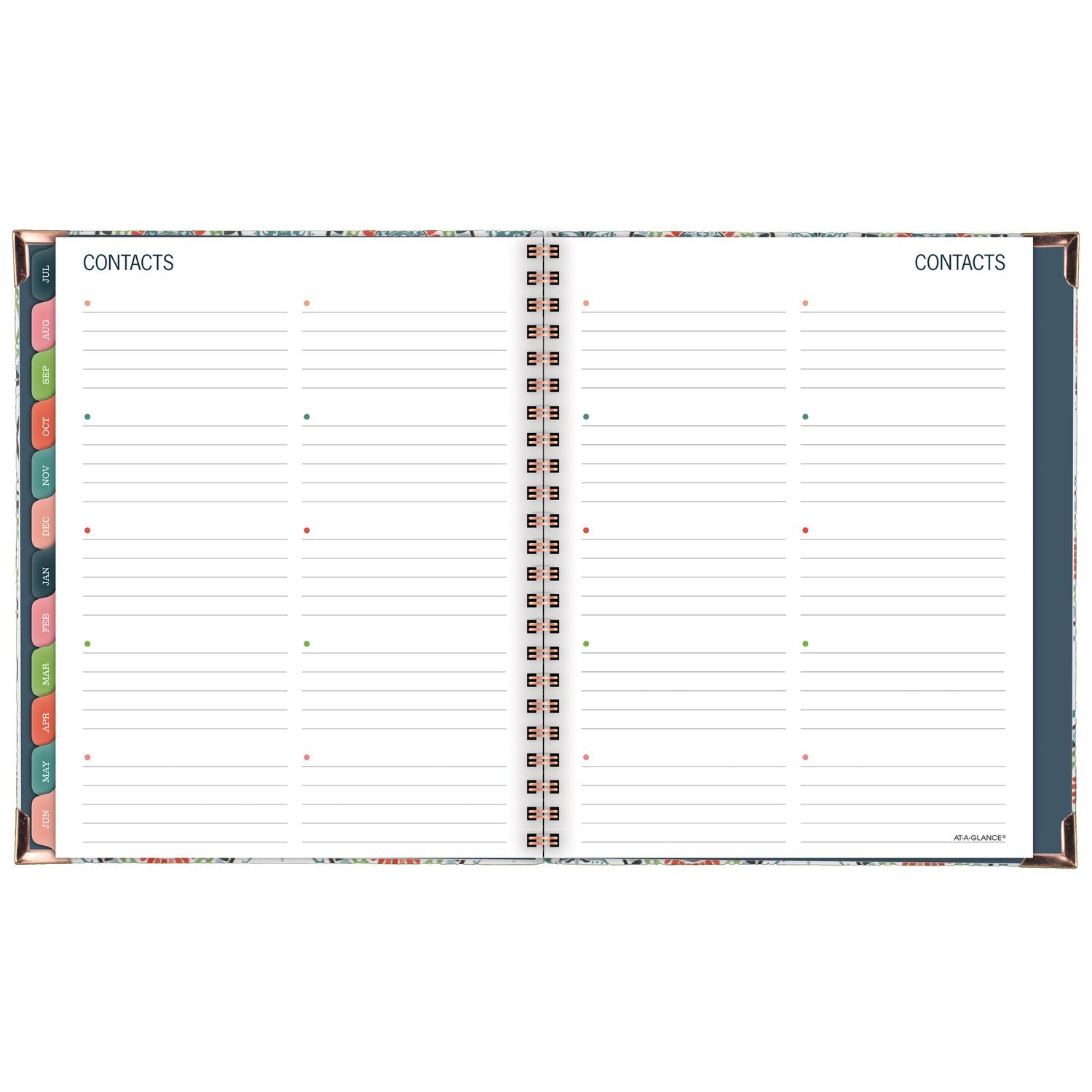 Einen Blick Akademischer Wochen/Monatsplaner, Juli 2018 – Juni 2019, 6–7/20,3 cm X 8–3/10,2 cm Hardcover, Badge Tile (6124t-805 a)