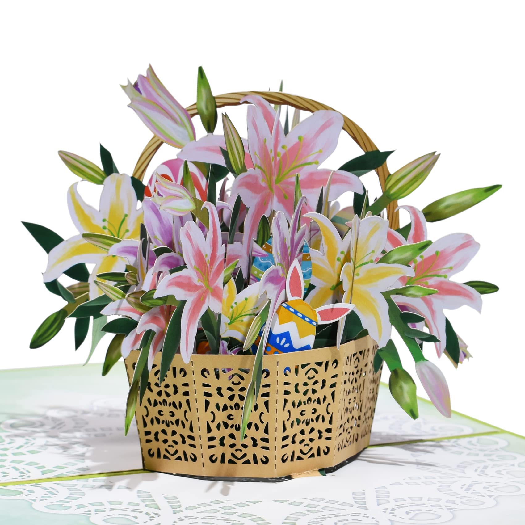 Buy Magic Ants Lily Basket Card Flower Card, Lily Card, Easter Basket