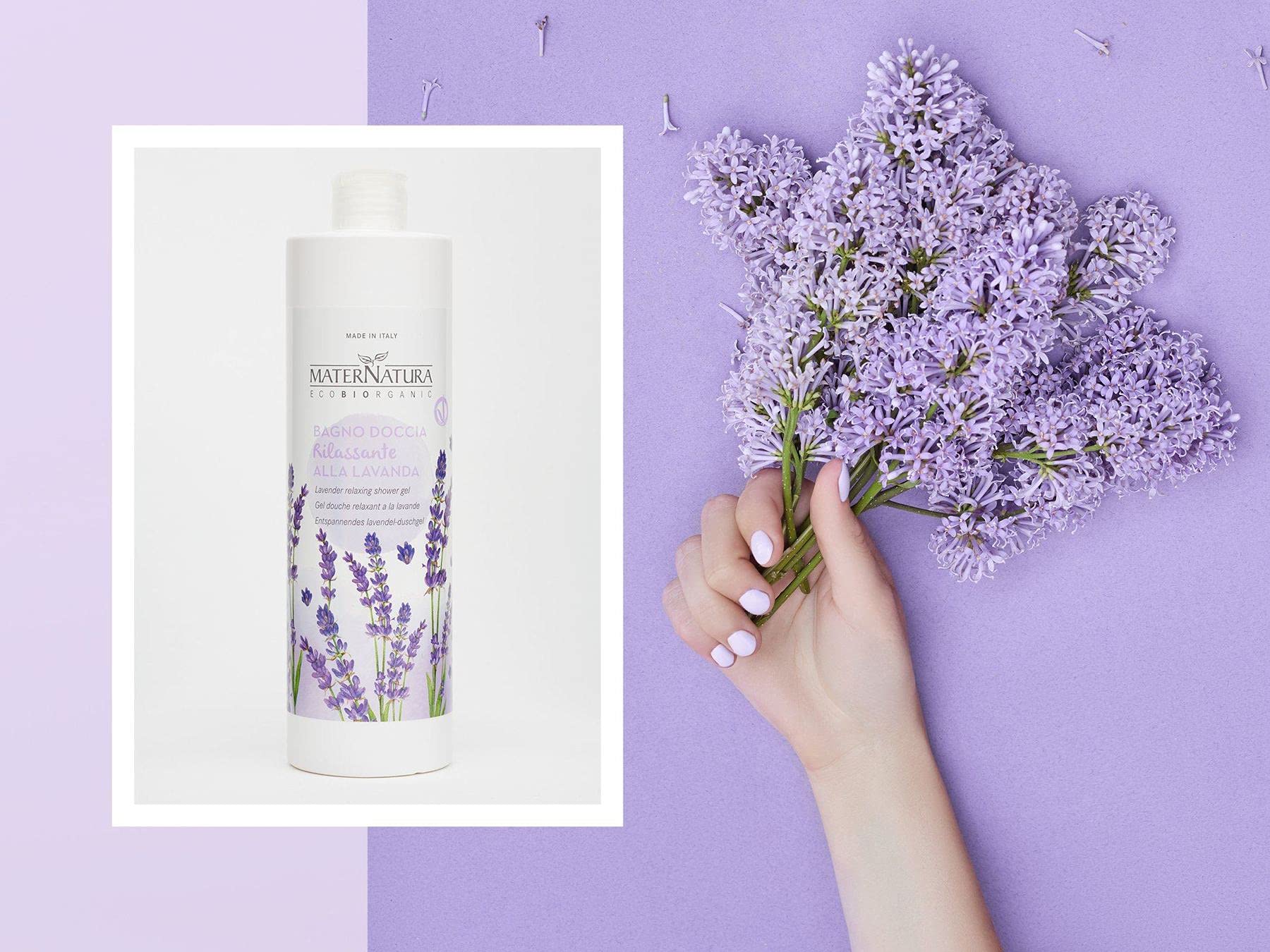 MATERNATURA Bagnodoccia Lavanda, natural, 500 ml (Pack of 1) - Image 3
