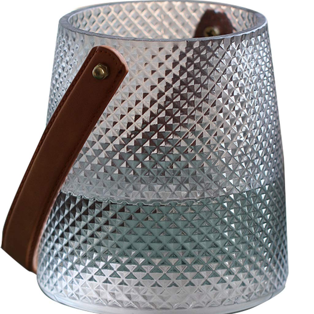 Décoration de vase en verre transparent clair de 16x16x18cm