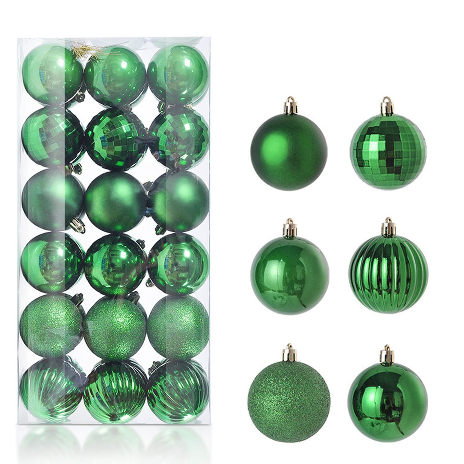 Ozdoby choinkowe, bombki choinkowe, 36 szt. Bombki choinkowe, bombki Ozdoby choinkowe Bombki choinkowe Ozdoba Wiszące wisiorki Wakacje na imprezę choinkową (Color : Grass Green)