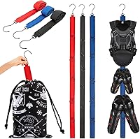 Vista 10 de 1 paquete de estante de secado de hockey, estante de secado de equipo de hockey, organizador de equipo deportivo portátil con correas para colgar