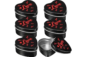 Hushee Heart-Shaped Candle Tins: Perfect for Candle Making & Artistic Expression
