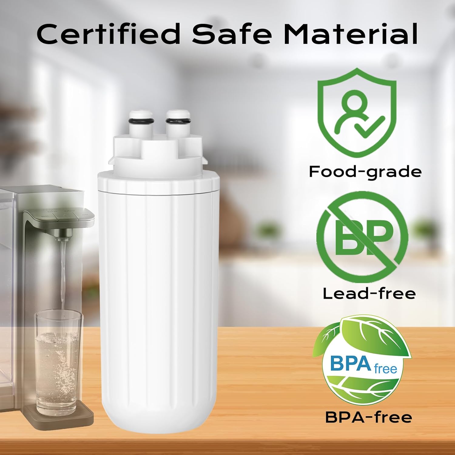 2 Pack Compatible with Brita Hub, Water Filter Replacement for Brita Hub Instant Powerful Counter Water Filtration Device, Alternative to Plastic Water Bottles