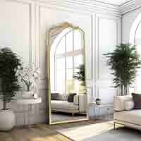 鏡 AR MIRROR Amazon.com: Wiserset Arched Antique Wall Mirror, 22