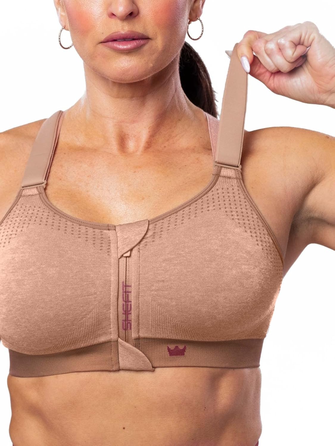 SHEFIT Seamless Sports Bra for Women Adjustable Straps Wire Free Support for Low Impact Sports Yoga, Cycling, and Hiking