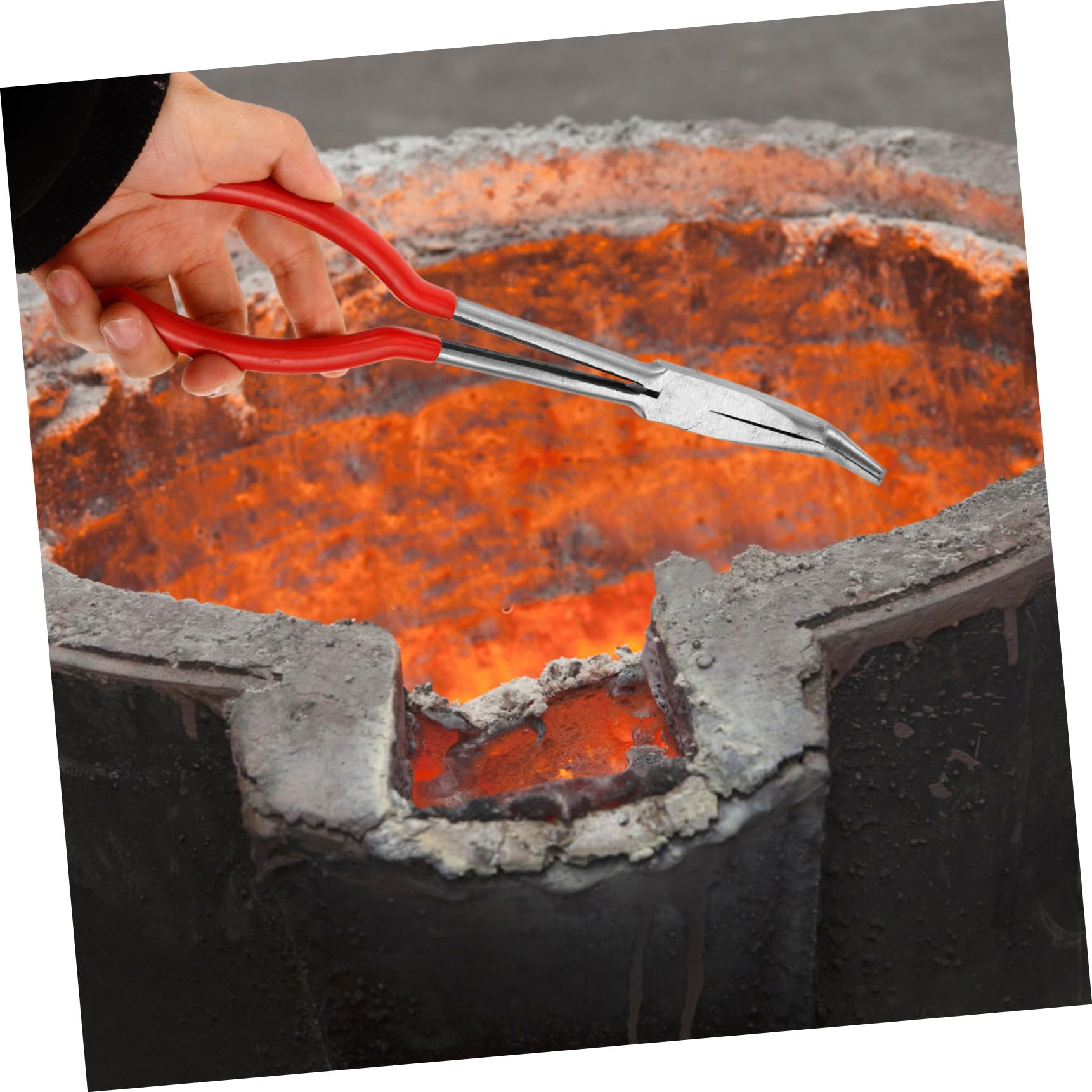 Housoutil 3 Pezzi Pinza per Professionale Strumento per Lavorazione Laboratorio Resistente Alla Corrosione e Facile da Utilizzare per Crogioli e Becher