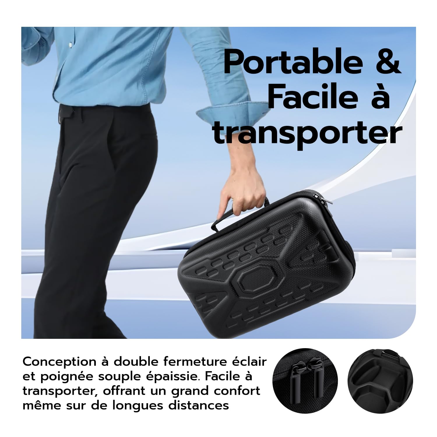 Mcbazel Sac de Rangement pour Xbox Series S (Housse Xbox Series s), Manette sans Fil et Accessoires de Jeu Étui de Transport Rigide pour Xbox Series S – Noir