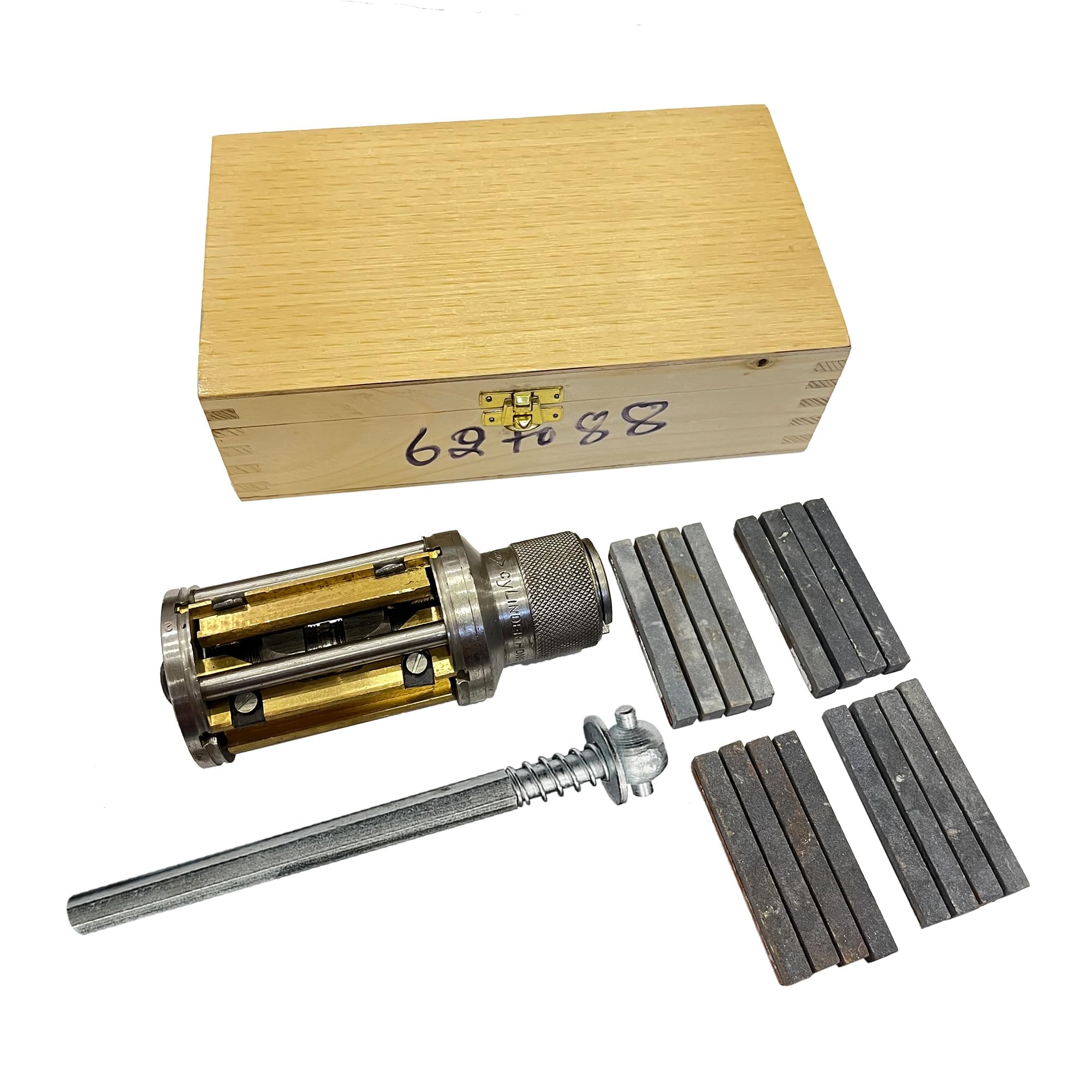 Kit de rodage de cylindre de moteur 62 mm à 88 mm - Kit d'outils de meulage manuel réglable avec 16 pierres - Tailles : 3" x 3/8" x 3/8" - Convient aux moteurs de voiture de taille