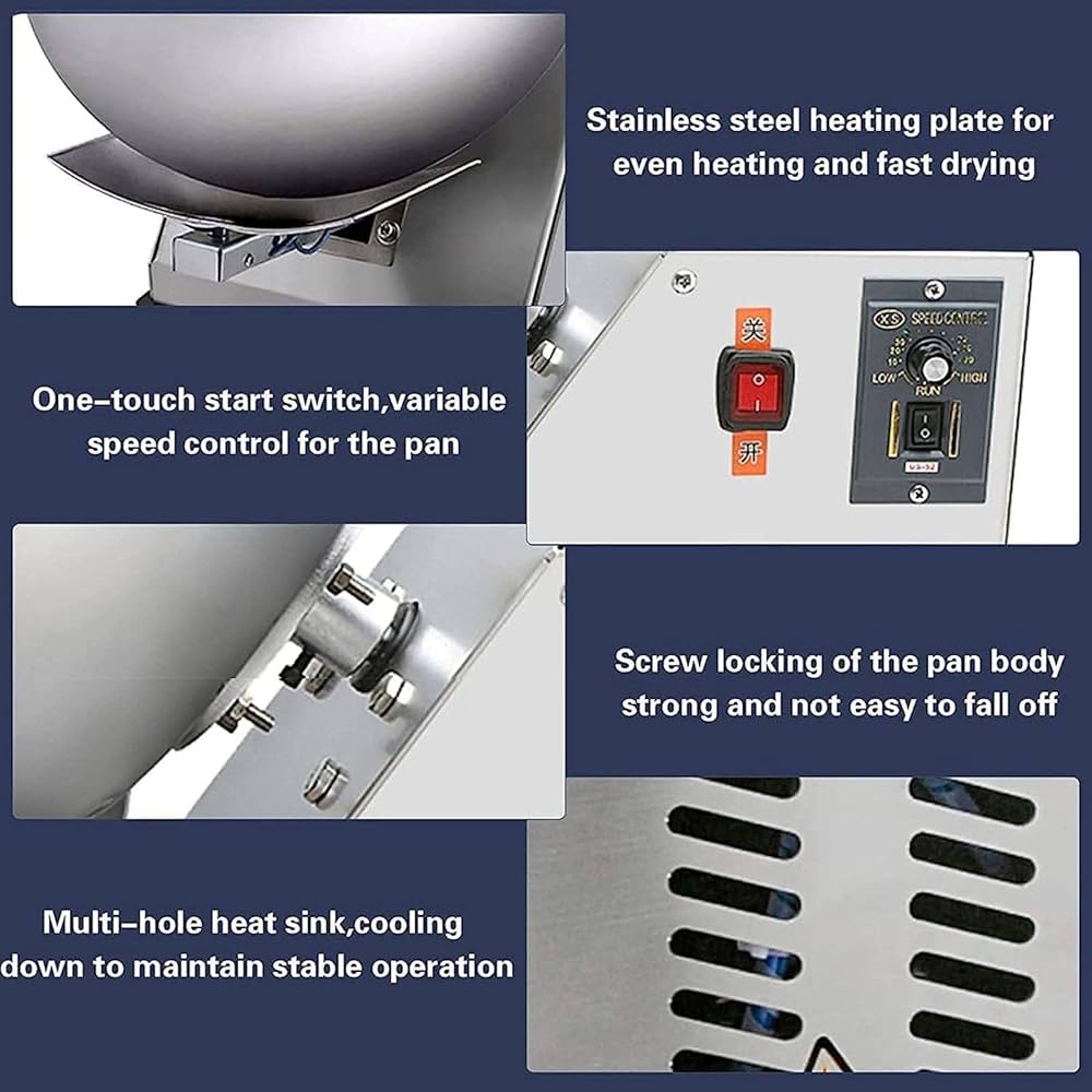 コーティング ディスプレイ用マシン 業務用 Amazon.co.jp: シュガーコーティングパンテーブルトップ小型業務