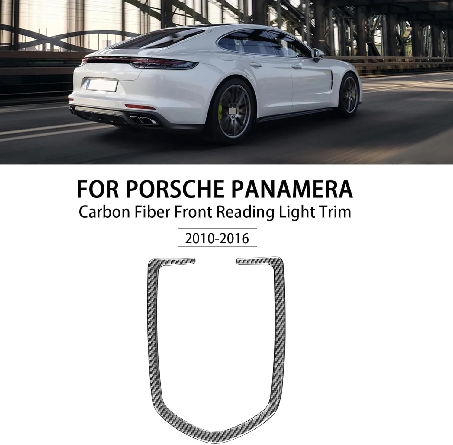 for porsches panameras 2010-2016 Accessory Carbon Fiber Front Reading Light Decorative Strips Car Interior Decoration Sticker