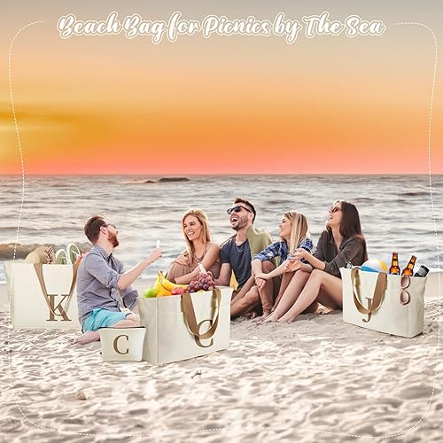 Miniatura 6 de Regalos para amigas para mujeres, bolsas de mano iniciales con bolsa de cosméticos, regalos personalizados de cumpleaños, Navidad, agradecimiento a