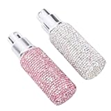2PCS 10ML Rhinestones Perfume Atomizer Refillable Travel Spray Bottle, Small Portable Stylish Miniature Perfume Dispenser for Travel Fragrance