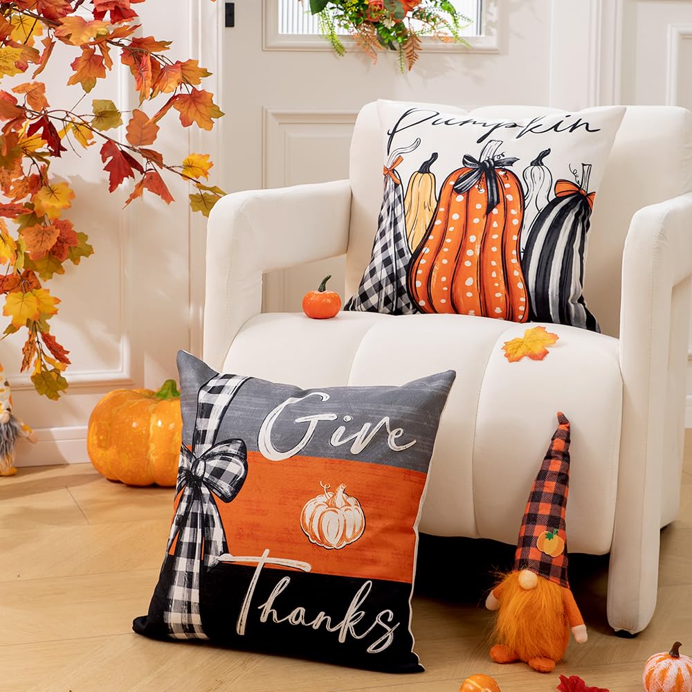ADFLOOD AA005-12 - Fundas De Almohada De Otoño De 12 X 20