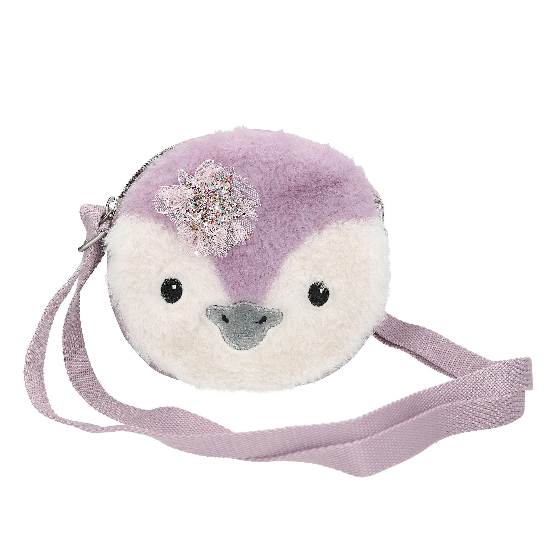 Depesche Princess Mimi Borsa Tracolla Bambina Lilla Con Pinguino Peluche - Piccola E Compatta Per Asilo E Viaggi