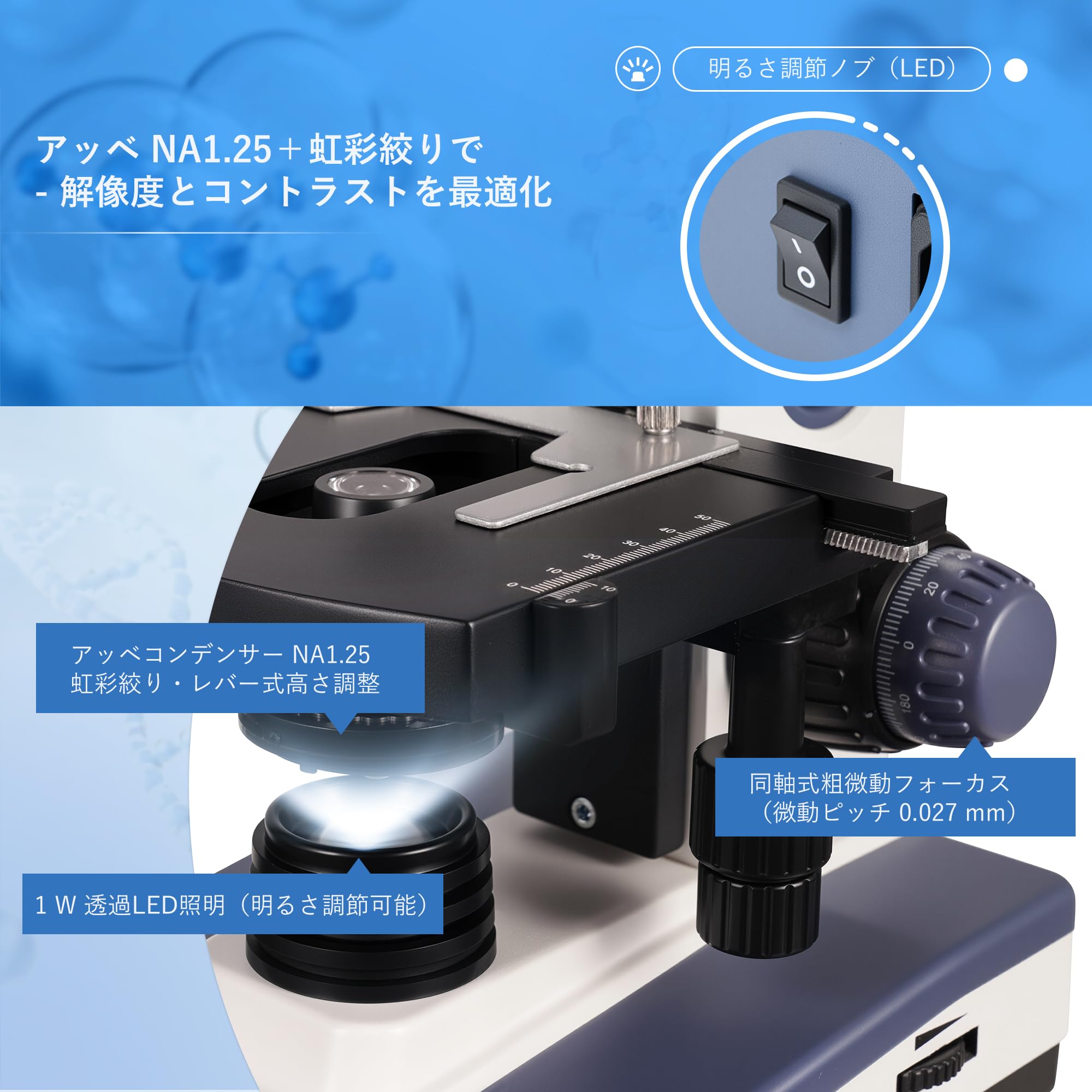 Amazon.co.jp: SWIFT 三眼生物顕微鏡 高性能3眼タイプ生物顕微鏡 最大