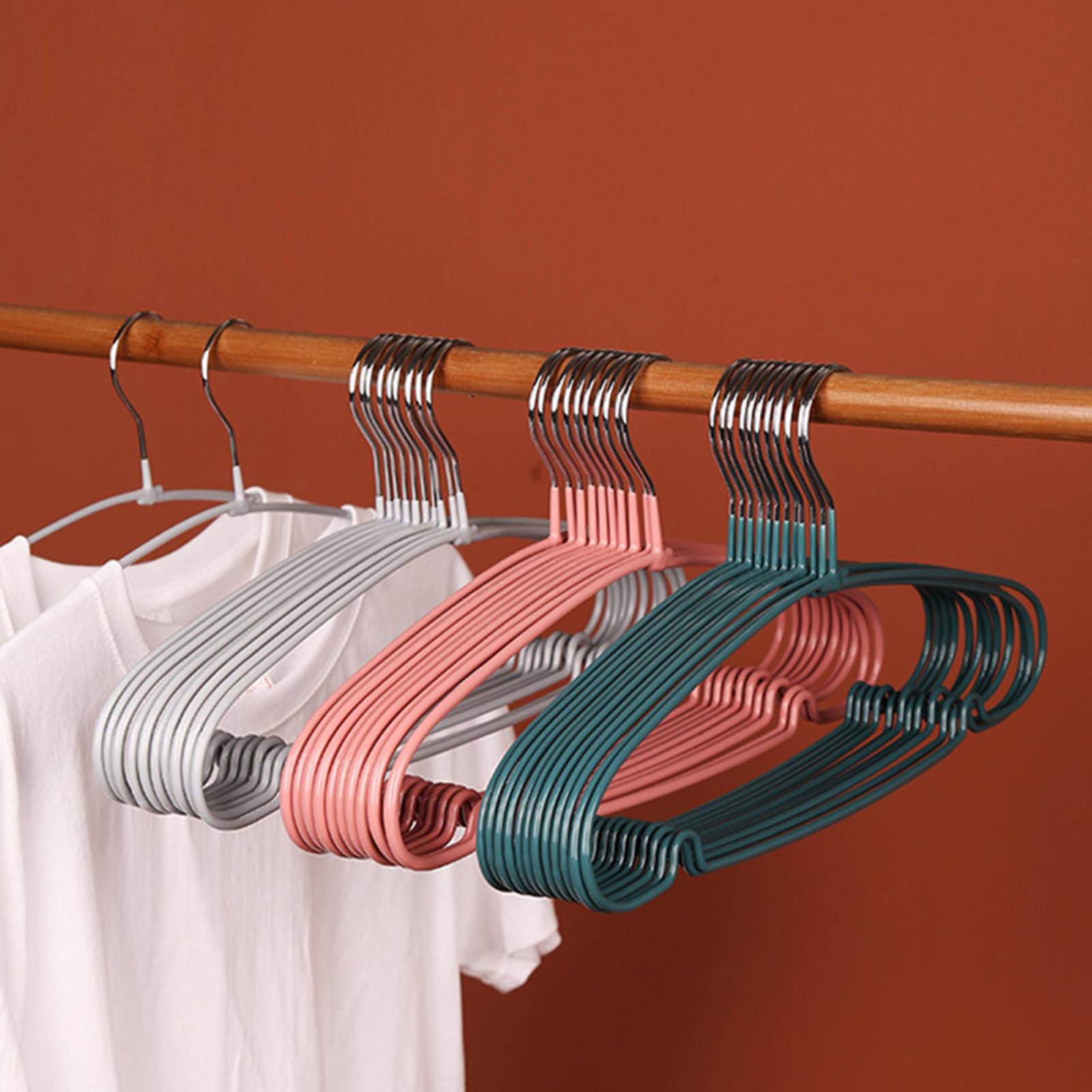 10 Stück tragbare Kleiderbügel aus Kunststoff für empfindliche Kleidung, Kleiderschränke, Organizer, verhindert Dehnung des Stoffes, verhindert Verformung der Kleidung