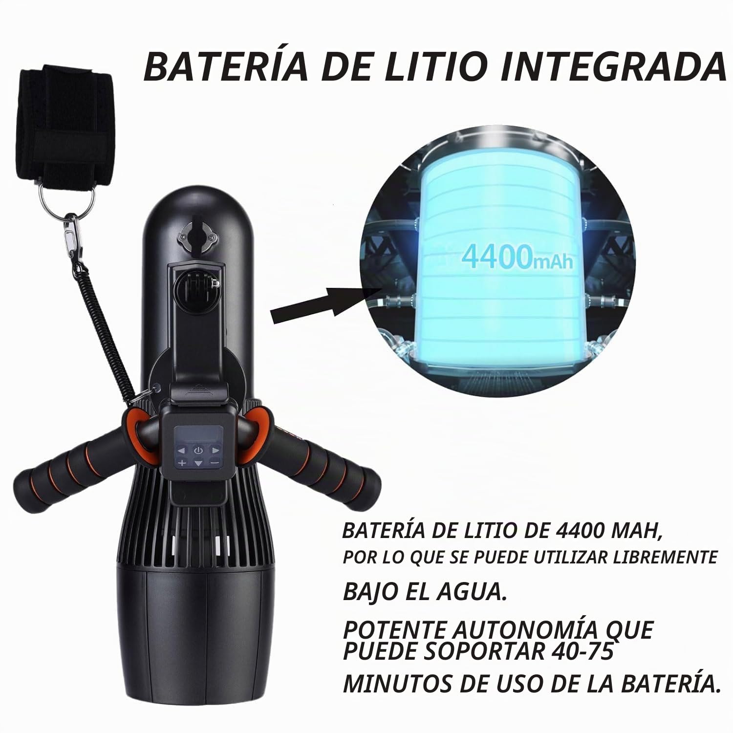 Patinete submarino con bolsa impermeable de 30 m, motor RC SUP de 500 W con interruptor de 10 velocidades, scooter marino para piscina de 40 m de profundidad para tabla de jet surf,