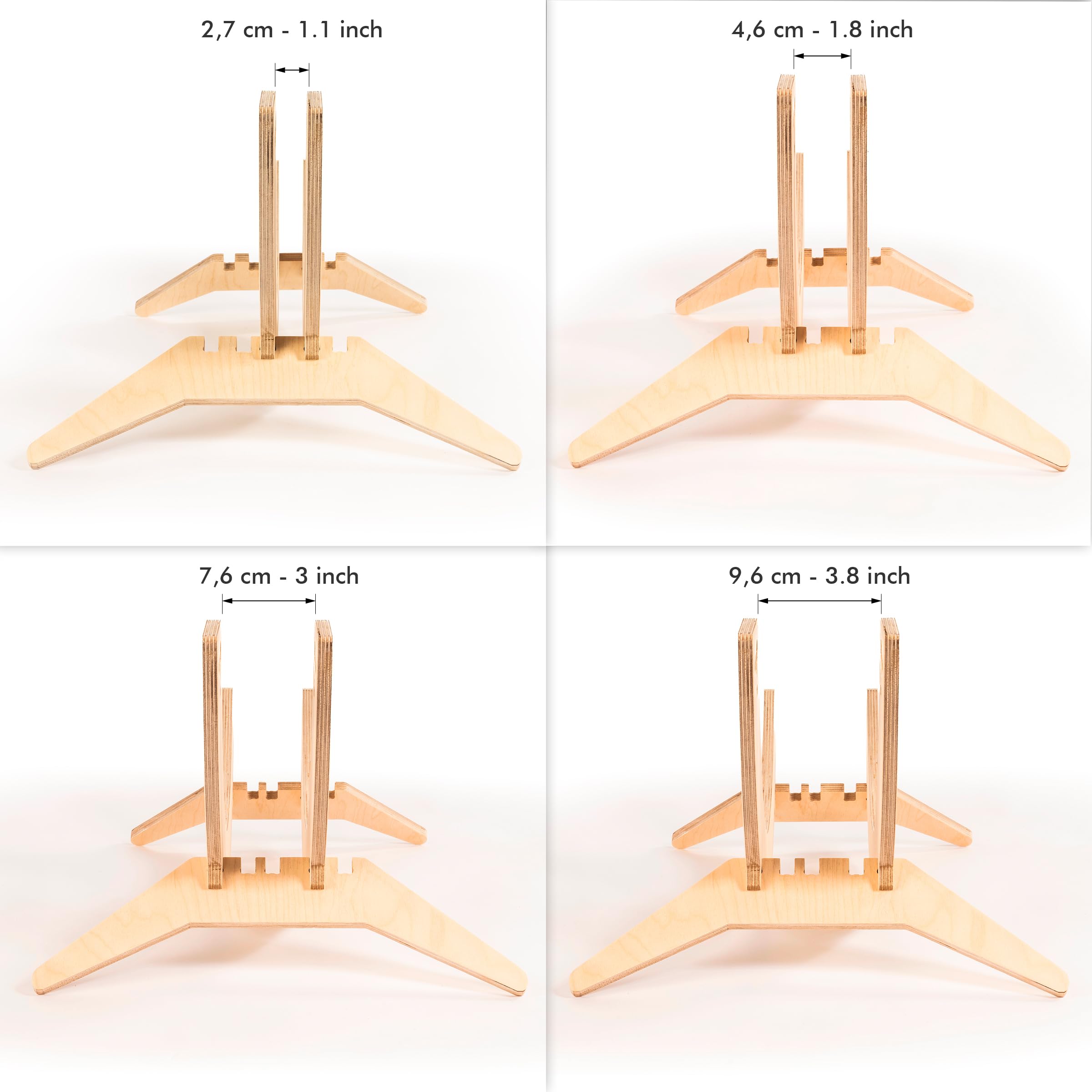 Tori Fahrradträger, verstellbar, freistehend, aus Holz, für Räder mit einer Dicke von 2,7 cm bis 9,6 cm, für Rennrad, Rennrad, Mountainbike, horizontales oder vertikales Fahrrad, ideal für Haus,