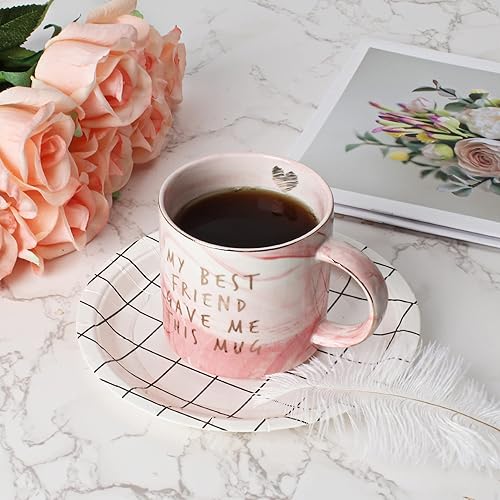 Miniatura 7 de Taza de cumpleaños con texto en inglés "Best Friend Gave Me This", divertido regalo de amistad para mujeres, mejores amigos, hermanas, ella, taza de