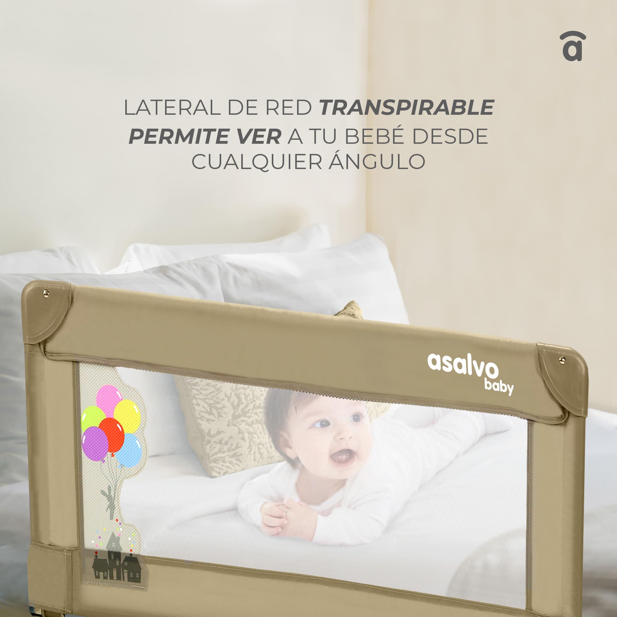 Asalvo 151508 Sponda del Letto, Bianco, 90 X 43.5 cm