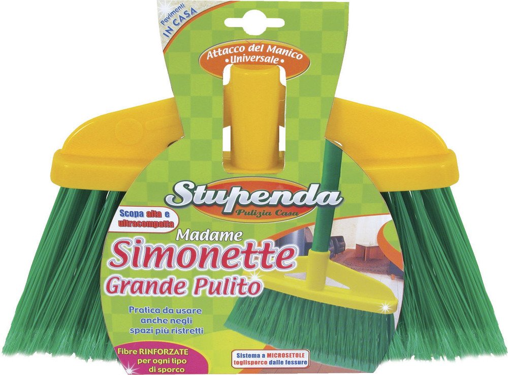 La Briantina Interior Broom, PVC, Multi-Colour, 21 x 30 x 5 cm
