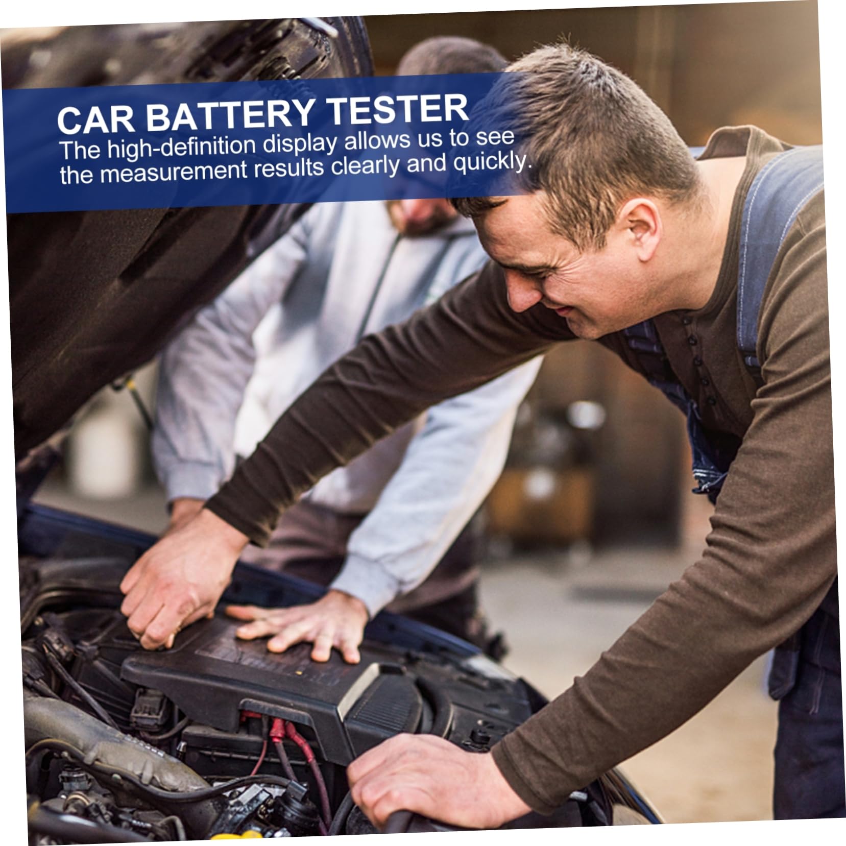 Cabilock Tester per Batteria Auto Stampante Strumento di Compatto per Auto Controller di Carico Batteria Misurazioni Precise