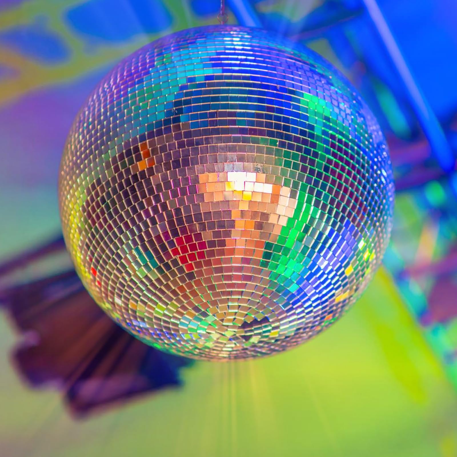 VEVOR Palla da Discoteca a Specchio da 495 mm Grande Palla da Discoteca con Anello per Appendere, Decorazioni per Feste con Palla da Discoteca con Fulmini, per DJ Club, Compleanni, Natale, Capodanno