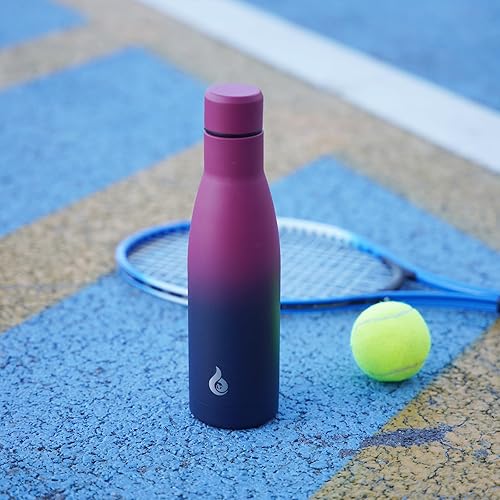 Miniatura 6 de BJPKPK Botella de agua aislada de 12 onzas pequeñas de acero inoxidable, reutilizable, de metal, térmica, mantiene el frío y el calor, encantador