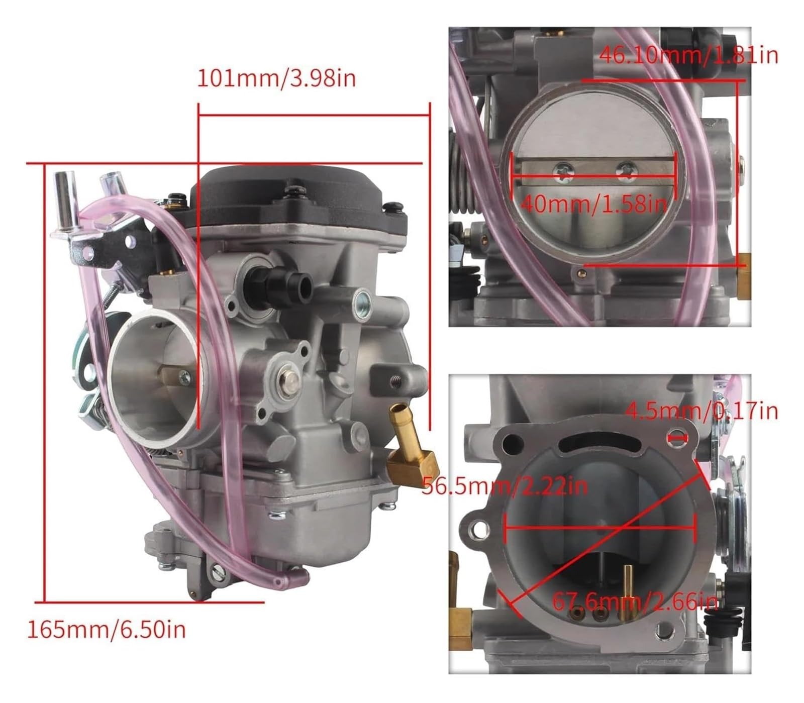 per Harley Davidson per Sportster per Road King per Super Glide Sistema di Alimentazione 27421-99C CV40 40 mm Moto Carburatore Kit carburatore Motocicletta