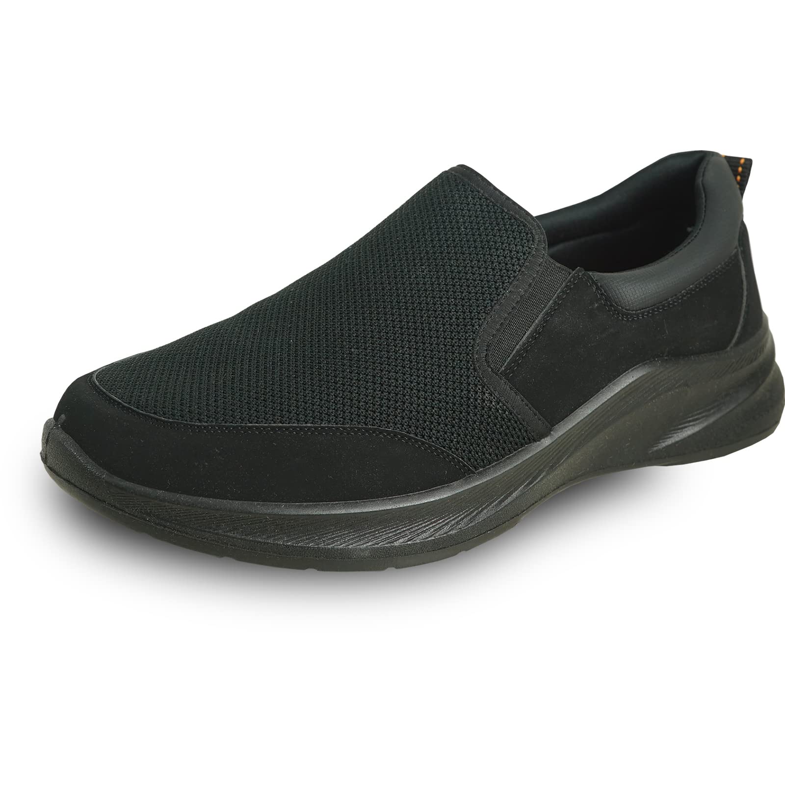 Professional Slip Resistant Men Work Sneaker Shoe for Food Service Health Care Nurse Nick and Jimmy Black-image-49