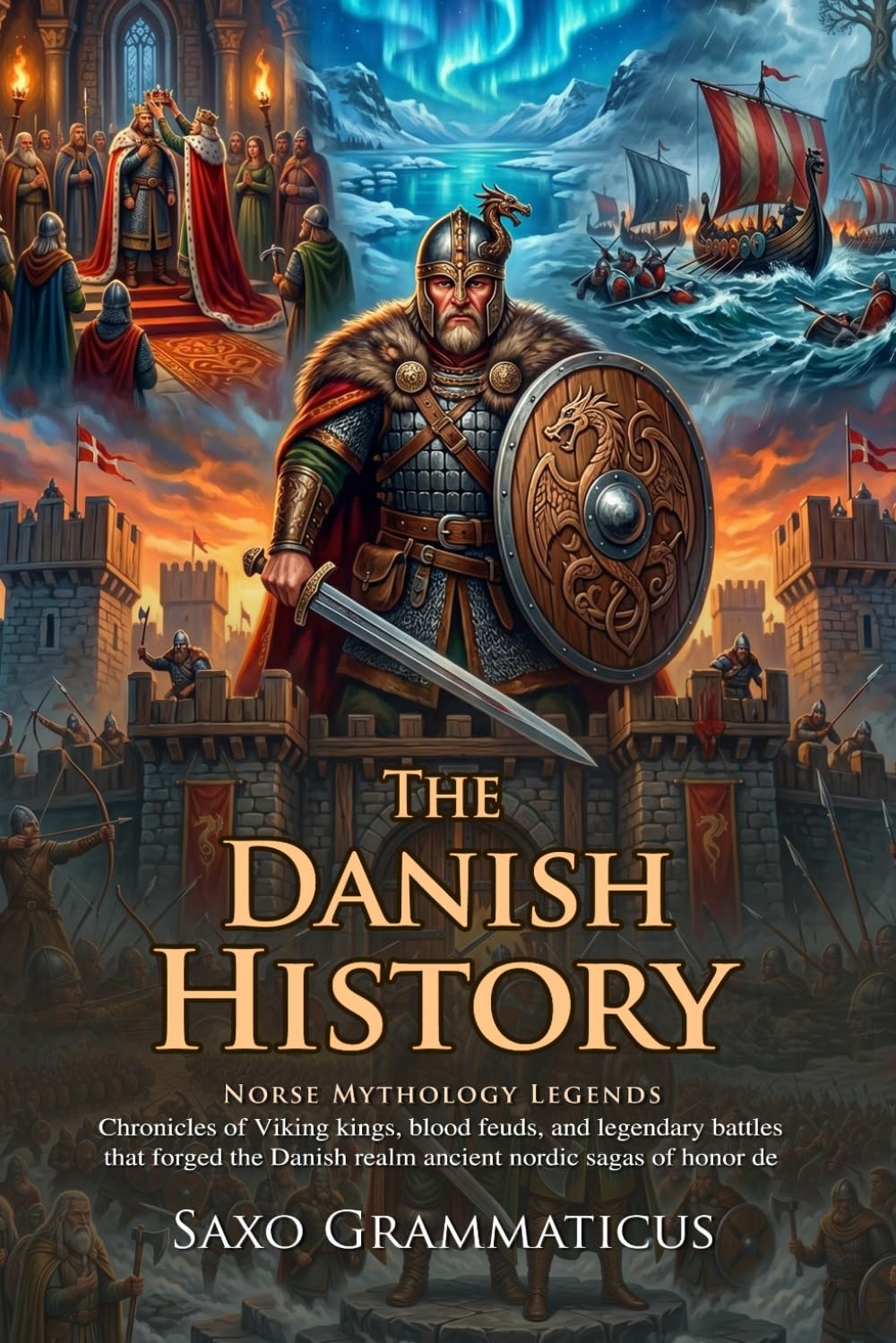 The Danish History: Ancient Norse Myths and Viking Legends of Denmark: Epic Nordic Heroes - Fully Illustrated Edition with Author Biography