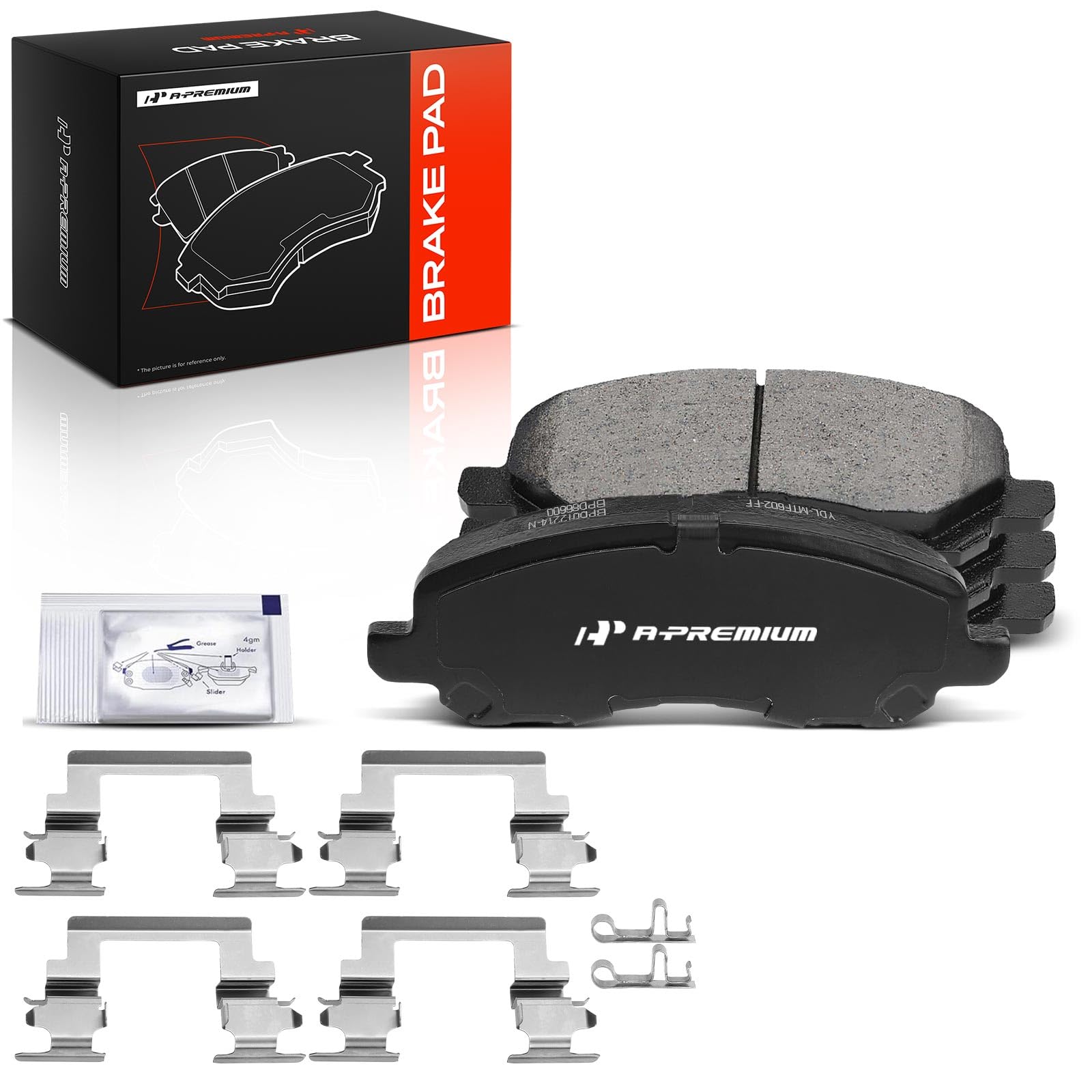 A-Premium Front Disc Brake Pads Set Compatible with Jeep Patriot Compass Dodge Avenger Caliber Stratus Chrysler 200 Sebring Mitsubishi Eclipse Lancer-image-32