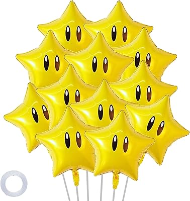 High-quality Super Mario Galaxy themed balloons for party decorations and supplies
