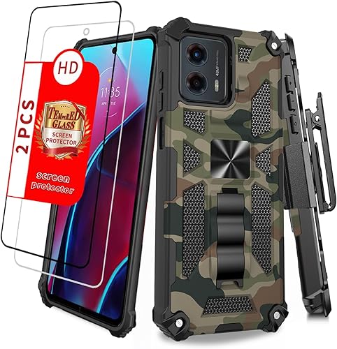 Funda de teléfono para Moto G 5G 2023, grado militar, a prueba de golpes, Moto G 5G 2023, con protector de pantalla Moto G 0.18 oz 2023 con funda