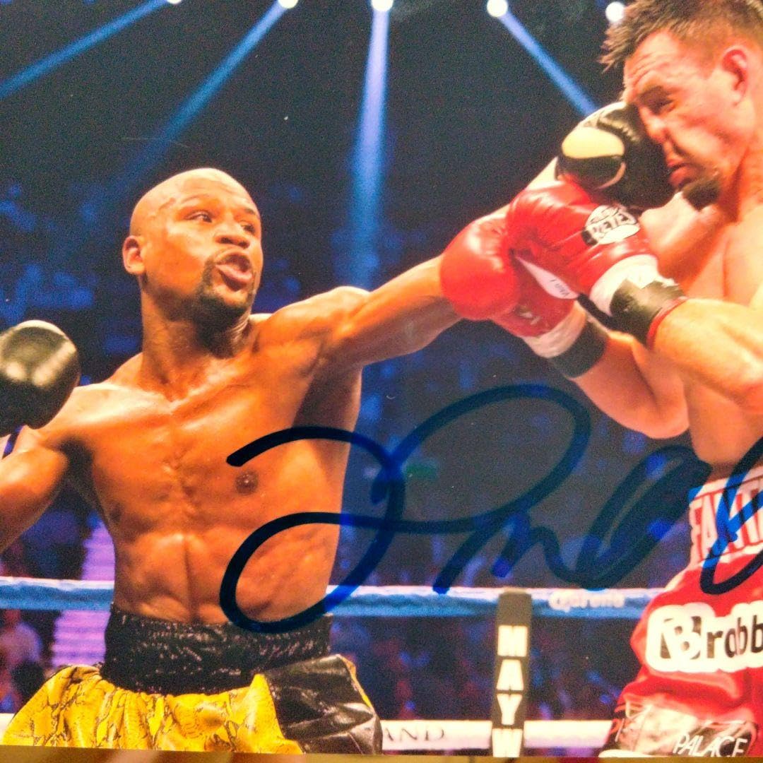 フロイド・メイウェザージュニア直筆サイン入り2Lサイズ写真…Floyd