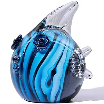 【龍風】美術品　ガラス製　魚　置物 大Size】龍神と鳳凰が共演する風水置物が金運・家庭円満・商売