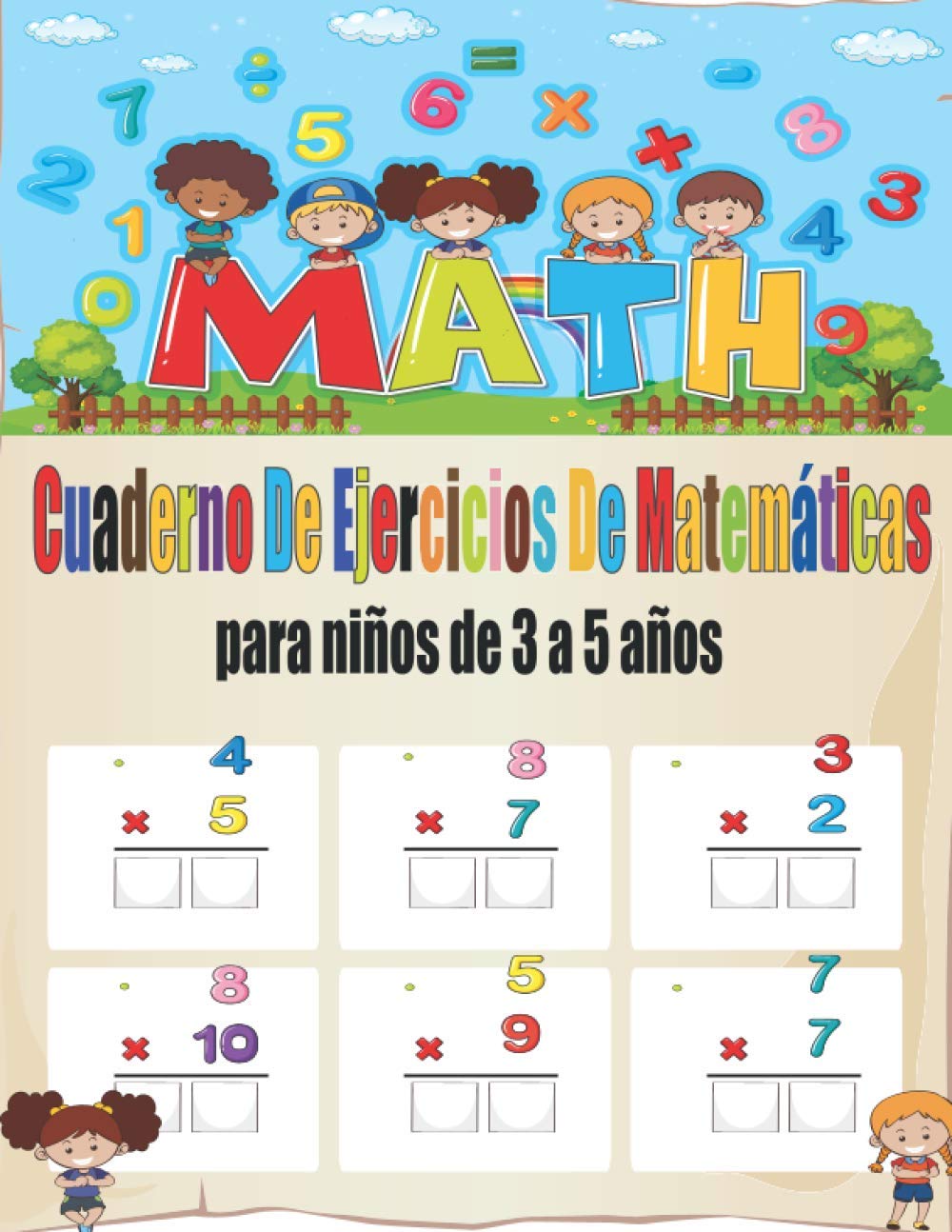 Buy Cuaderno de ejercicios de matemáticas para niños de 3 a 5 años ...