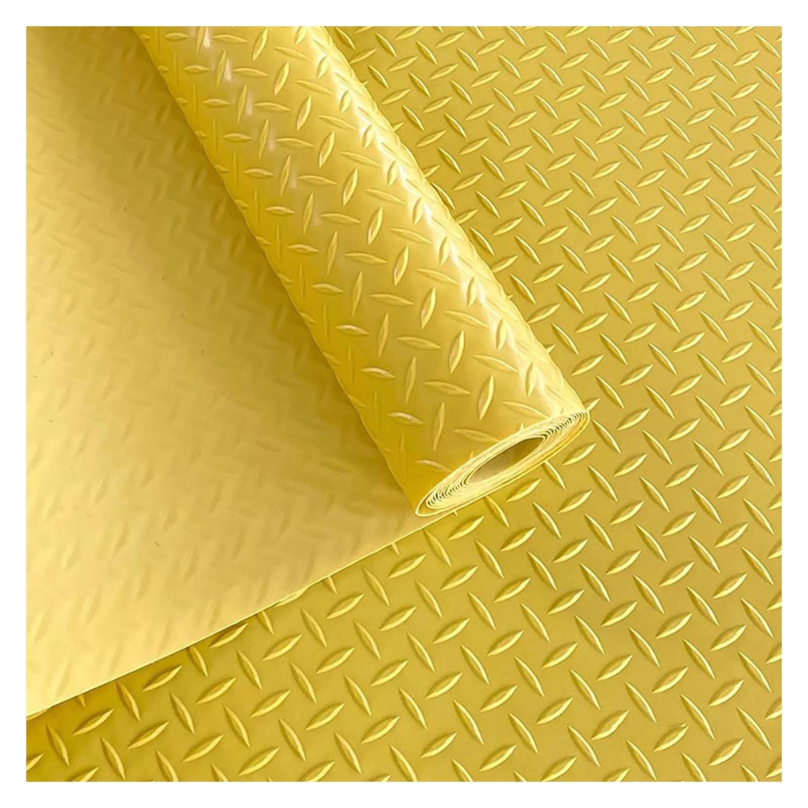 Rouleau tapis de sol garage PVC antidérapant imperméable 1.5mm feuille découper cuisine escalier