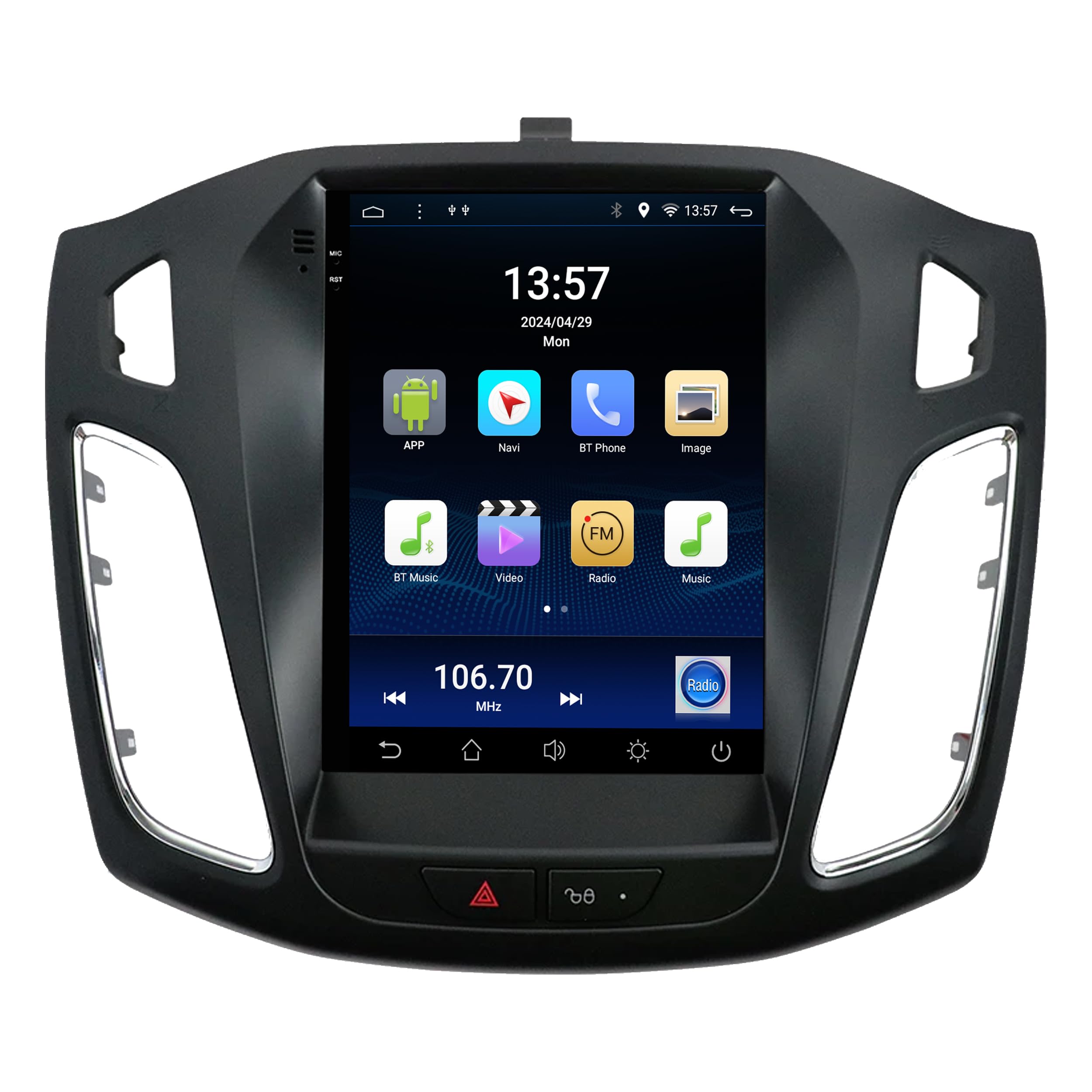 Für Ford Focus MK3 10-19 9.7" Touchscreen Android Autoradio GPS Navi CarPlay